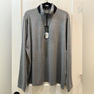 Greyson Golf Pullover Guide Sport Quarter Zip XL Light Grey MSRP $128